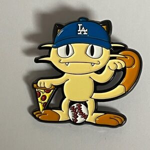 LA Dodgers Meowth Pokemon Hat Pin Fitted Hats Pins Bag Baseball New Era Pizza